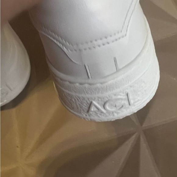 AGL made in Italy Women's White leather casual Sneakers size Eu 41 US 11 - Picture 11 of 11